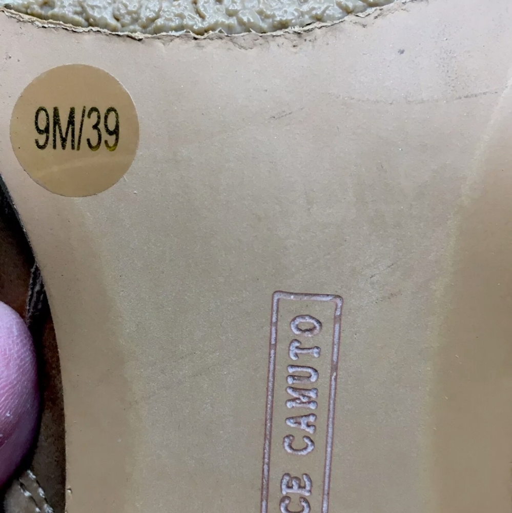 Vince Camuto Ankle Boots Tan Lambskin 9 - Picture 6 of 8